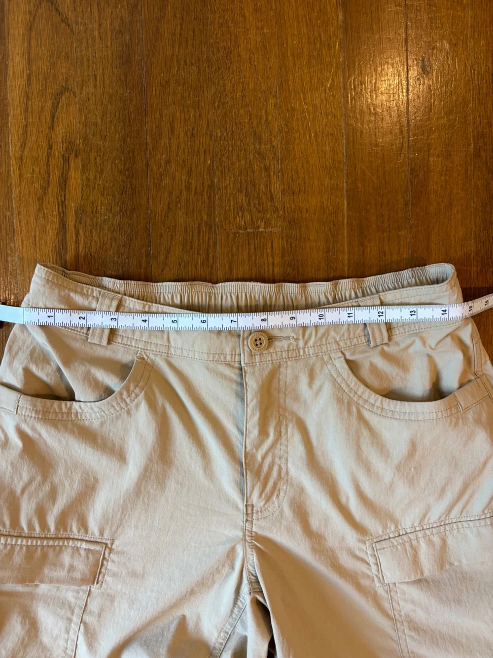REI Khaki Convertible Cargo Pants with Zip-Off Legs
